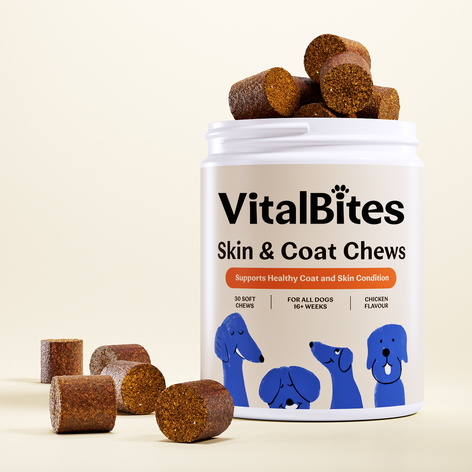 Skin & Coat Chews – Vital Bites